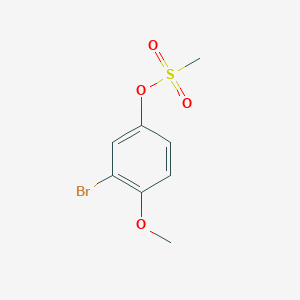 molecular formula C8H9BrO4S B1294188 3-Bromo-4-methoxyphenyl methanesulfonate CAS No. 951885-46-4