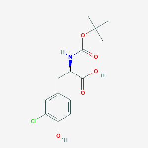 molecular formula C14H18ClNO5 B1294195 N-Boc-3-chloro-D-tyrosine CAS No. 478183-57-2