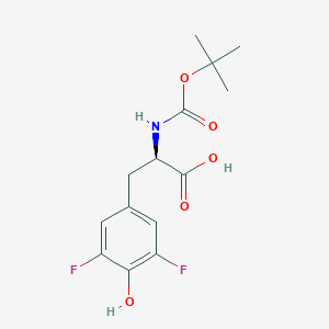 molecular formula C14H17F2NO5 B1294196 N-Boc-3,5-Difluoro-D-tyrosine CAS No. 1213198-51-6