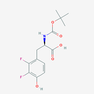 molecular formula C14H17F2NO5 B1294197 N-Boc-2,3-difluoro-D-tyrosine CAS No. 1213956-33-2