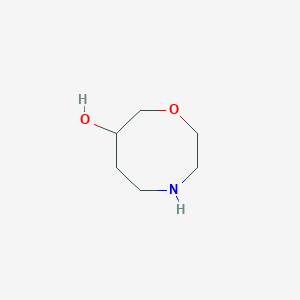 molecular formula C6H13NO2 B12942005 1,4-Oxazocan-7-ol 