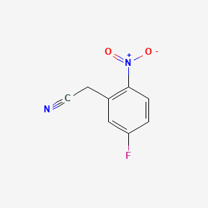 molecular formula C8H5FN2O2 B1294223 5-氟-2-硝基苯乙腈 CAS No. 3456-75-5