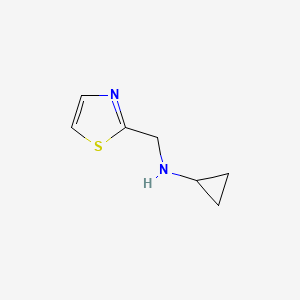molecular formula C7H10N2S B1294224 N-(1,3-thiazol-2-ylmethyl)cyclopropanamine CAS No. 915920-14-8
