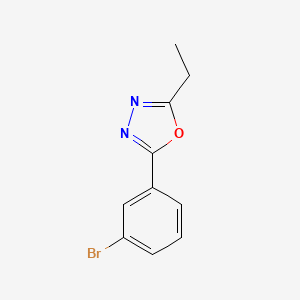 molecular formula C10H9BrN2O B1294227 2-(3-Bromophenyl)-5-ethyl-1,3,4-oxadiazole CAS No. 957065-88-2