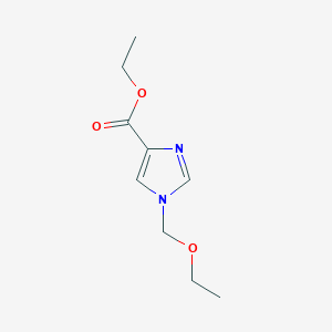 molecular formula C9H14N2O3 B1294231 Ethyl 1-(ethoxymethyl)-1H-imidazole-4-carboxylate CAS No. 957062-83-8