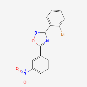 3-(2-Bromophenyl)-5-(3-nitrophenyl)-1,2,4-oxadiazole