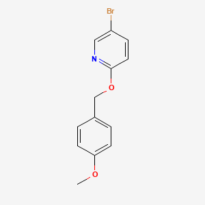 molecular formula C13H12BrNO2 B1294236 5-Bromo-2-((4-methoxybenzyl)oxy)pyridine CAS No. 663955-79-1
