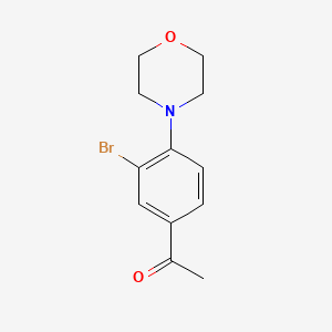 molecular formula C12H14BrNO2 B1294237 3'-Bromo-4'-morpholinoacetophenone CAS No. 957066-05-6