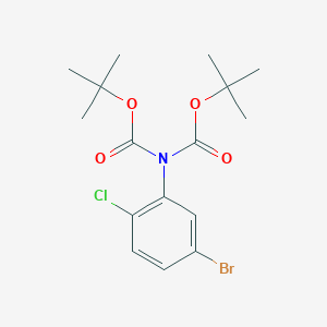 molecular formula C16H21BrClNO4 B1294242 (N,N-Bis-t-Boc)-5-bromo-2-chloroaniline CAS No. 929000-06-6