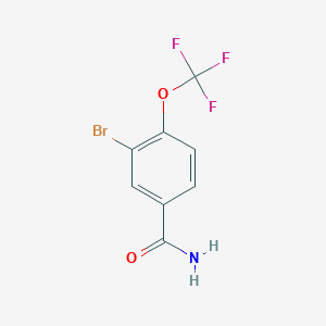 molecular formula C8H5BrF3NO2 B1294250 3-Bromo-4-(trifluoromethoxy)benzamide CAS No. 914636-29-6