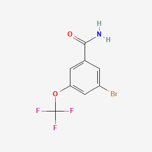 molecular formula C8H5BrF3NO2 B1294251 3-Bromo-5-(trifluoromethoxy)benzamide CAS No. 914636-32-1