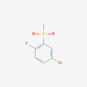 molecular formula C7H6BrFO2S B1294253 4-Bromo-1-fluoro-2-(methylsulphonyl)benzene CAS No. 914636-38-7