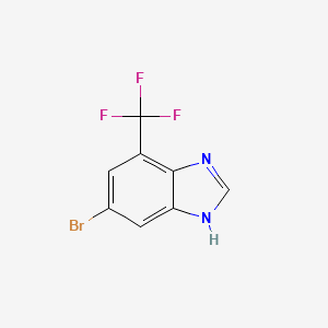 molecular formula C8H4BrF3N2 B1294255 6-Bromo-4-(trifluoromethyl)-1H-benzimidazole CAS No. 914637-51-7