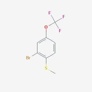molecular formula C8H6BrF3OS B1294269 2-Bromo-4-trifluoromethoxythioanisole CAS No. 951884-71-2