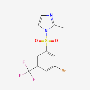 1-((3-Bromo-5-(trifluoromethyl)phenyl)sulfonyl)-2-methyl-1H-imidazole