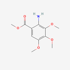 molecular formula C11H15NO5 B1294278 Methyl 2-amino-3,4,5-trimethoxybenzoate CAS No. 5035-82-5