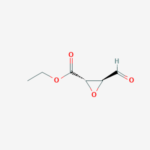 molecular formula C6H8O4 B129430 Ethyl (2S,3S)-3-formyloxirane-2-carboxylate CAS No. 140925-20-8