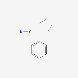 molecular formula C12H15N B1294306 2-Ethyl-2-phenylbutyronitrile CAS No. 5336-57-2