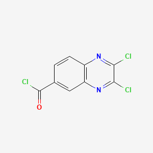 molecular formula C9H3Cl3N2O B1294330 2,3-二氯喹喔啉-6-甲酰氯 CAS No. 1919-43-3