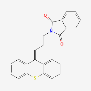 molecular formula C24H17NO2S B12943635 2-(3-(9H-Thioxanthen-9-ylidene)propyl)isoindoline-1,3-dione 