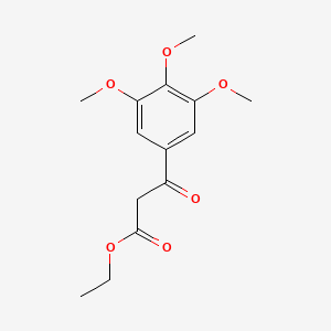 molecular formula C14H18O6 B1294368 Ethyl 3-oxo-3-(3,4,5-trimethoxyphenyl)propanoate CAS No. 3044-56-2