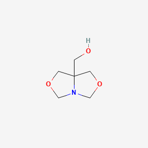 molecular formula C6H11NO3 B1294373 1H,3H,5H-Oxazolo[3,4-c]oxazole-7a(7H)-methanol CAS No. 6542-37-6
