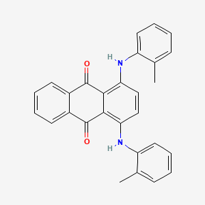 molecular formula C28H22N2O2 B1294374 1,4-Bis(2-methylanilino)anthraquinone CAS No. 6737-68-4