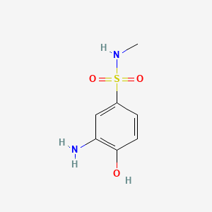 molecular formula C7H10N2O3S B1294379 3-amino-4-hydroxy-N-methylbenzenesulfonamide CAS No. 80-23-9