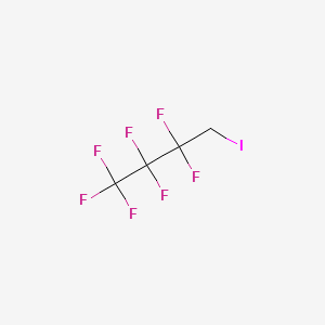 molecular formula C4H2F7I B1294390 1,1,1,2,2,3,3-Heptafluoro-4-iodobutane CAS No. 374-98-1