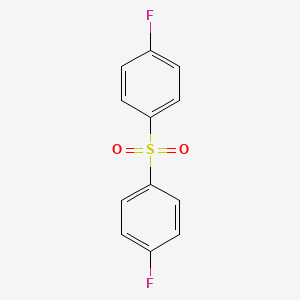 molecular formula C12H8F2O2S B1294396 苯，1,1'-磺酰基双[4-氟- CAS No. 383-29-9