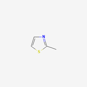 molecular formula C4H5NS B1294427 2-Methylthiazole CAS No. 3581-87-1