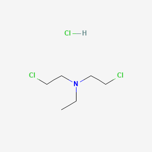 molecular formula C6H14Cl3N B1294428 2-chloro-N-(2-chloroethyl)-N-ethylethanamine hydrochloride CAS No. 3590-07-6