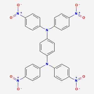 molecular formula C30H20N6O8 B1294434 N1,N1,N4,N4-Tetrakis(4-nitrophenyl)benzene-1,4-diamine CAS No. 3283-05-4
