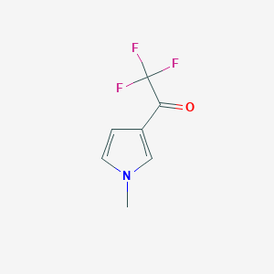 molecular formula C7H6F3NO B129444 2,2,2-trifluoro-1-(1-methyl-1H-pyrrol-3-yl)ethan-1-one CAS No. 144219-81-8