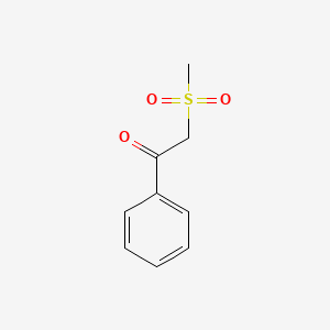 molecular formula C9H10O3S B1294442 2-(Methylsulfonyl)-1-phenylethanone CAS No. 3708-04-1