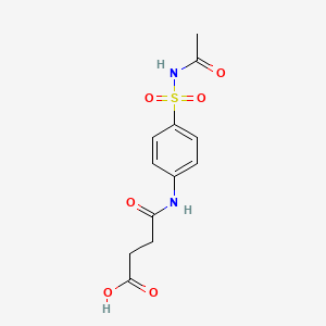 molecular formula C12H14N2O6S B1294444 4'-(Acetylsulfamoyl)succinanilic acid CAS No. 3811-16-3