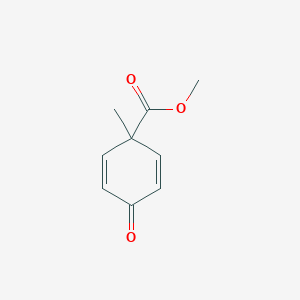 molecular formula C9H10O3 B12944467 Methyl 1-methyl-4-oxocyclohexa-2,5-diene-1-carboxylate CAS No. 62680-14-2