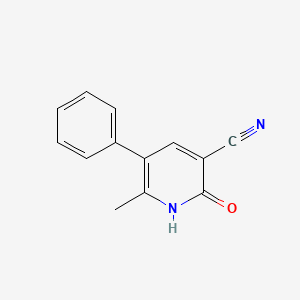 molecular formula C13H10N2O B1294450 Nicotinonitrile, 2-hydroxy-6-methyl-5-phenyl- CAS No. 4241-12-7