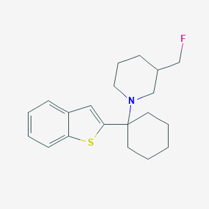 molecular formula C20H26FNS B129446 1-[1-(1-Benzothiophen-2-yl)cyclohexyl]-3-(fluoromethyl)piperidine CAS No. 153567-18-1