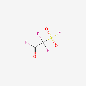 molecular formula C2F4O3S B1294460 Acetyl fluoride, difluoro(fluorosulfonyl)- CAS No. 677-67-8