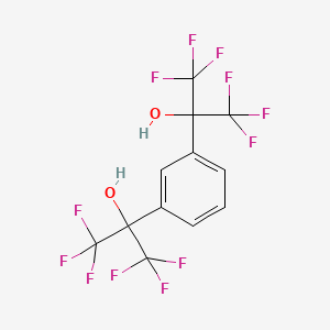 molecular formula C12H6F12O2 B1294481 1,3-Benzenedimethanol, alpha,alpha,alpha',alpha'-tetrakis(trifluoromethyl)- CAS No. 802-93-7