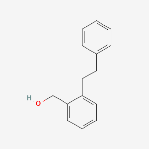 molecular formula C15H16O B1294490 2-Phenethylbenzyl alcohol CAS No. 835-78-9