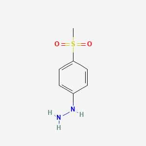 molecular formula C7H10N2O2S B1294491 (4-(甲基磺酰基)苯基)肼 CAS No. 877-66-7