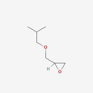 molecular formula C7H14O2 B1294520 2-[(2-Methylpropoxy)methyl]oxirane CAS No. 3814-55-9