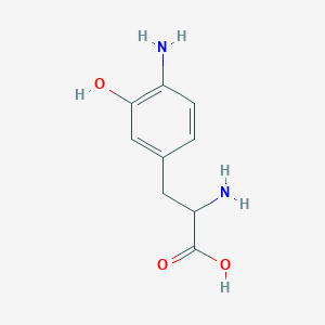 molecular formula C9H12N2O3 B129453 rac 4-Amino-m-tyrosine Dihydrochloride CAS No. 21819-90-9