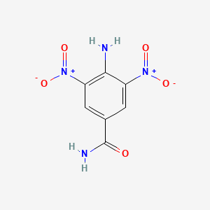 molecular formula C7H6N4O5 B1294534 4-Amino-3,5-dinitrobenzamide CAS No. 54321-79-8