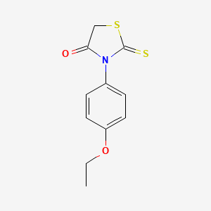 molecular formula C11H11NO2S2 B1294536 罗丹明，3-(对乙氧苯基)- CAS No. 23517-71-7