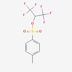 molecular formula C10H8F6O3S B1294542 2-Propanol, 1,1,1,3,3,3-hexafluoro-, 4-methylbenzenesulfonate CAS No. 67674-48-0