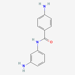 molecular formula C13H13N3O B1294552 4-氨基-N-(3-氨基苯基)苯甲酰胺 CAS No. 2657-85-4