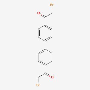 molecular formula C16H12Br2O2 B1294571 4,4'-Bis(2-bromoacetyl)biphenyl CAS No. 4072-67-7